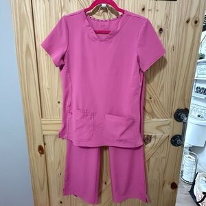 Pink Women's Scrub Set